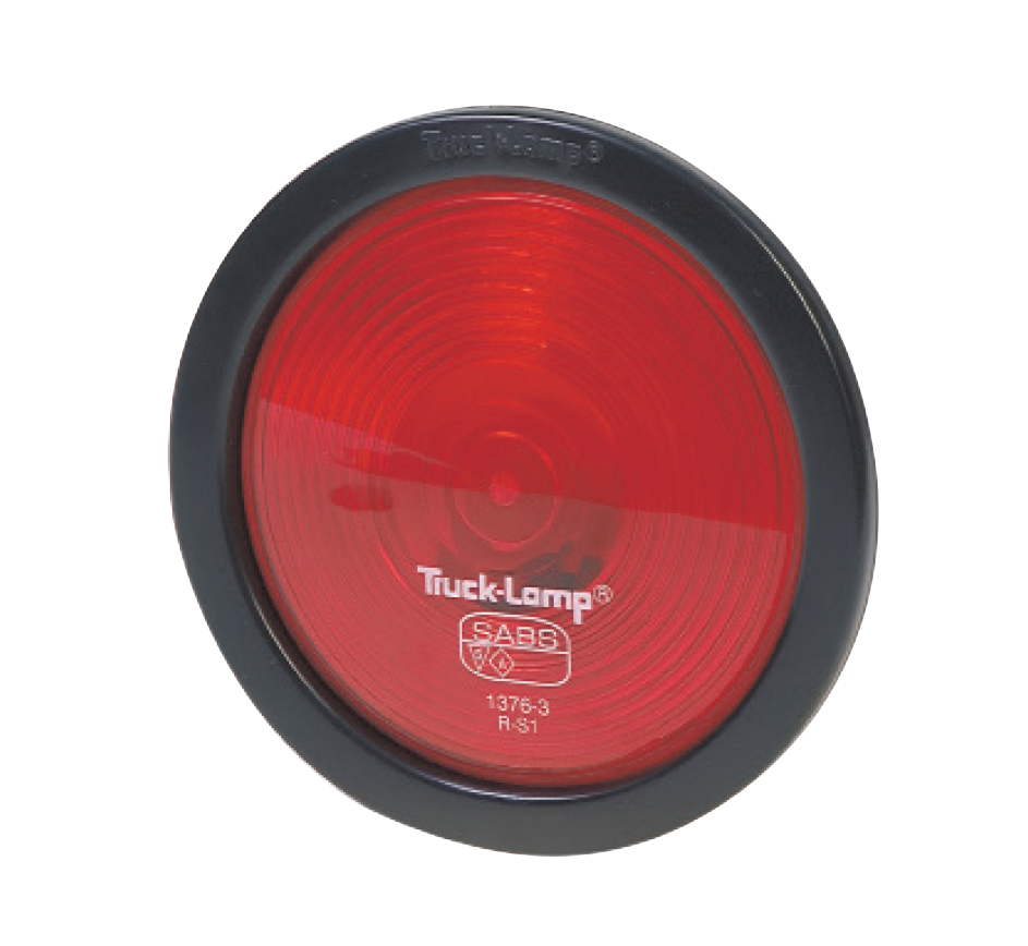Truck Lamp - Round Semi Sealed Light - Red