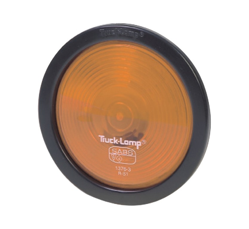 Truck Lamp - Round Semi Sealed Light - Yellow