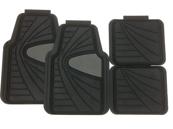 JVL 4-Piece Rubber Car Mat Set For VW Passat B8 (2015+) - Black, RHD Only