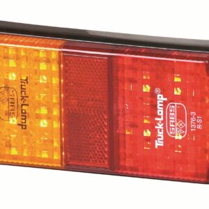 LED Rectangular Combination Lamp with Number Plate Light & Red Reflector