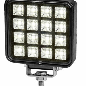 High Power LED Square Work Lamp - 16 x 1W with Switch