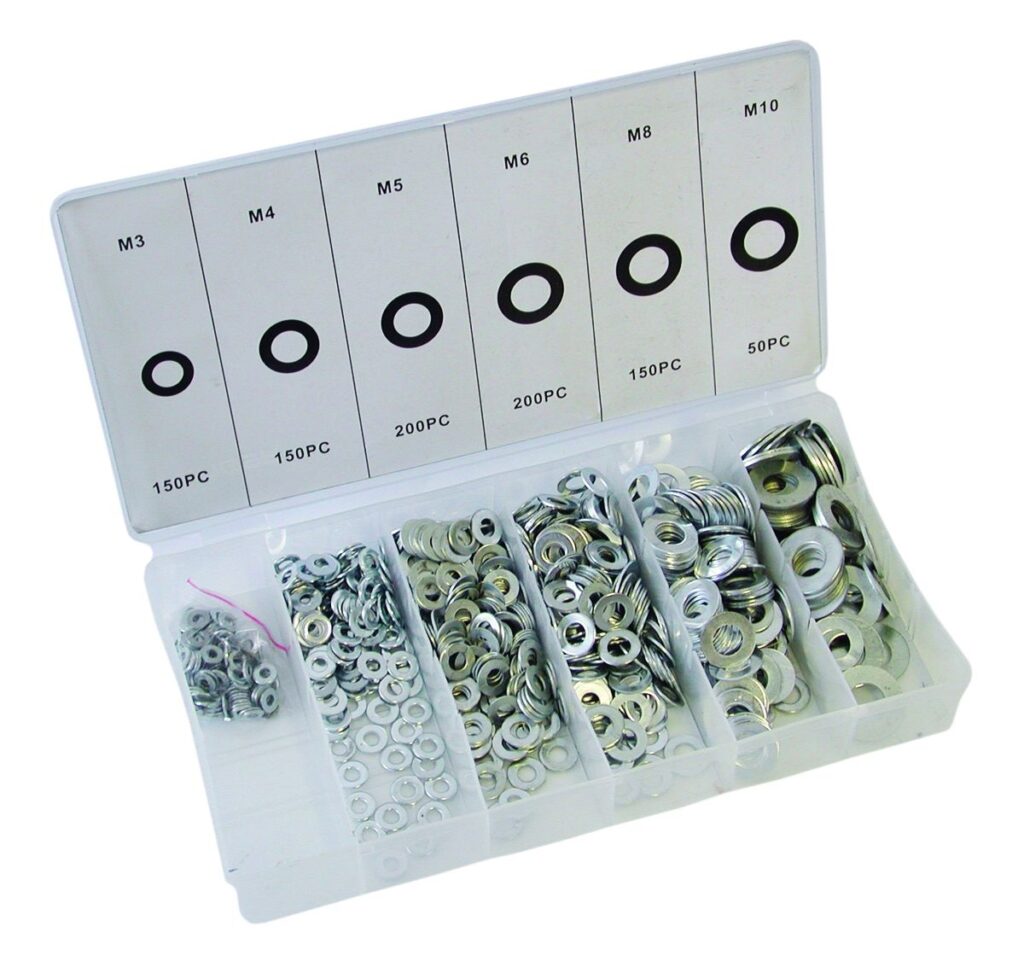 Washers Flat Assorted 900pc | Auto Cape Accessories