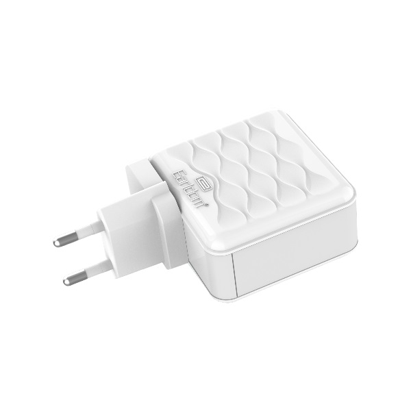 EARLDOM 3-Port 3.4A Type-C White Charger