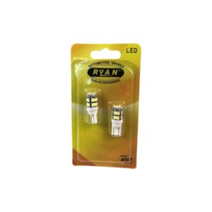 LED Globe 501 20LED Round Head 2PC