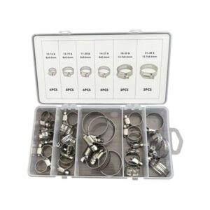 Hoteche 28Pc American Type Hose Clamp Set