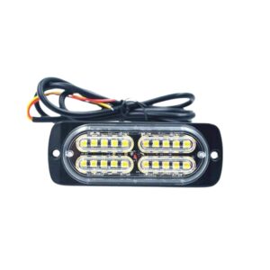 Warning Lamp 24 LED 12-24V Amber 18 Flash Patterns