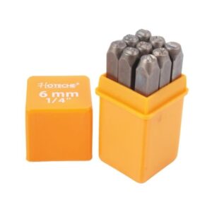 Hoteche 6mm 0 through 9 Number Punch Set