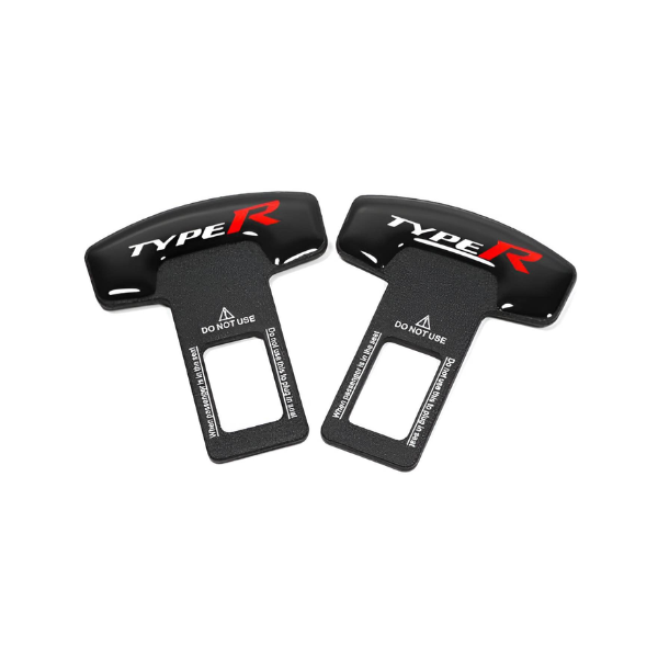 Seat Belt Canceller Clips TYPE R Logo - Pair