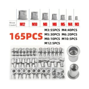 Rivet Nut Set 165Pc