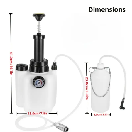 Brake and Clutch Bleeding System Tool Kit with 4 Adapters - Image 4