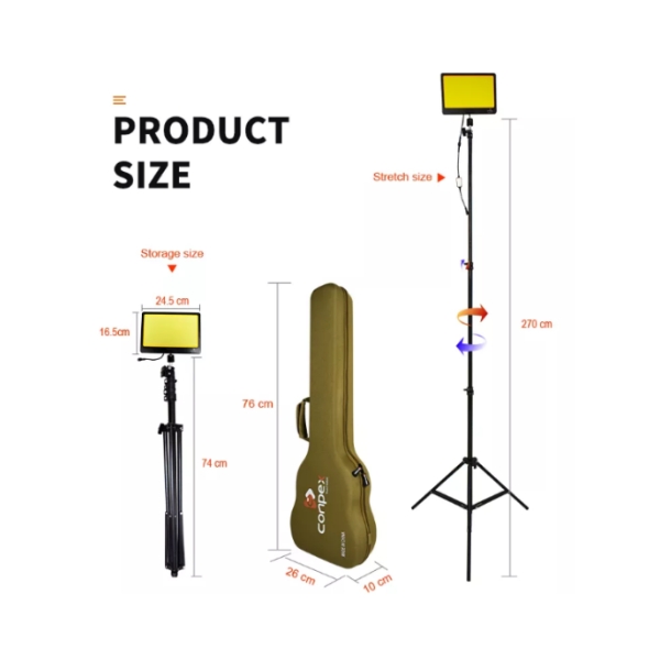 Conpex Camping Lamp – COB LED 12V, 5376LM, 498 LED's - Image 3