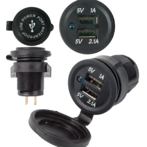 Two Port Waterproof USB Charging Unit