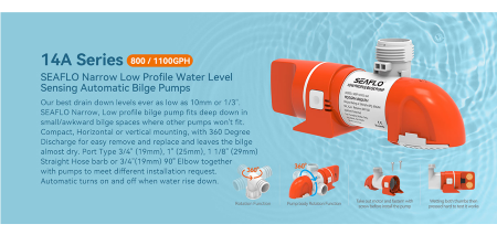 Seaflo - Narrow Low Profile Water Level Sensing Automatic Bilge Pumps 14A Series - Image 6