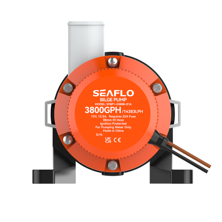 Seaflo General Purpose Pump 3800GPH 12V 15.5A - Image 6