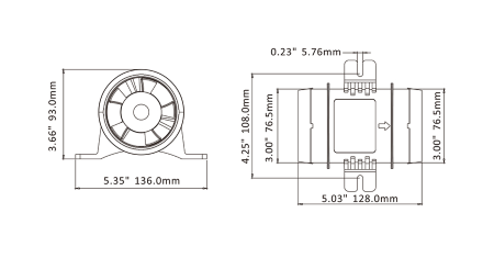 Seaflo In-Line Bilge Blower Fan - Image 9