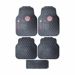 Car Mat Set Latex - VW White Logo