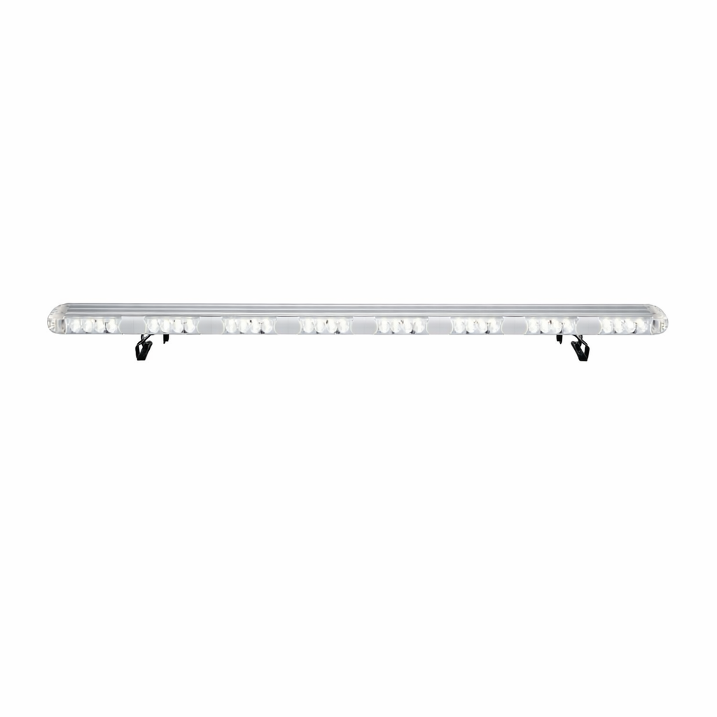 Security Light Bar - White LED with Clear Lens, 8 Flash Pattern with Control Box