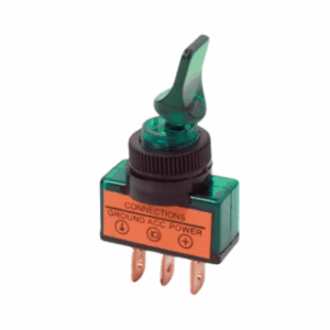 Duck Bill Toggle Switch with Light - Green