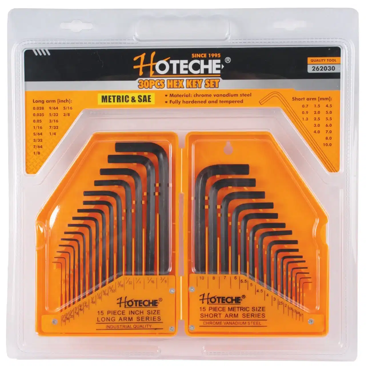 Allen Key Set - 30pcs Metric/SAE