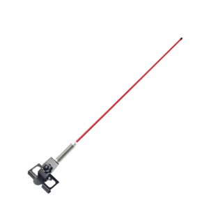 Trailer Flagpole 60cm with Mounting Base - Red