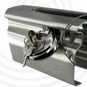 Anti-Theft Security Box for Trailer Coupling - Includes Bolt & Lock with 2 Keys