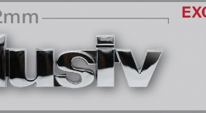 Badge Exclusiv Large Stick On 162mm