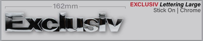 Badge Exclusiv Large Stick On 162mm