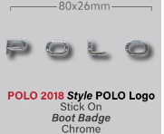 Badge Polo Lettering for Boot Lid 2018