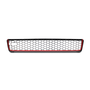 Golf 1 Bumper Grill Honeycomb with Red Trim