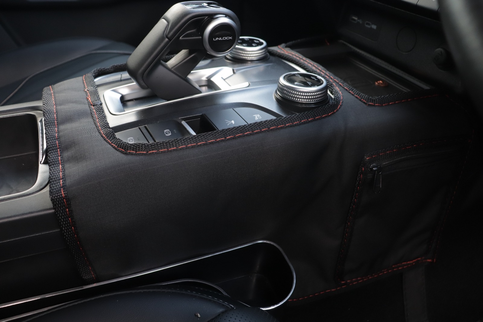 GWM Tank 300 Dash Cover Liner & Tank Console Cover - Black with Black Stitching - Image 8