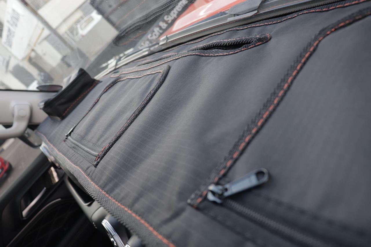 GWM Tank 300 Dash Cover Liner & Tank Console Cover - Black with Black Stitching - Image 5
