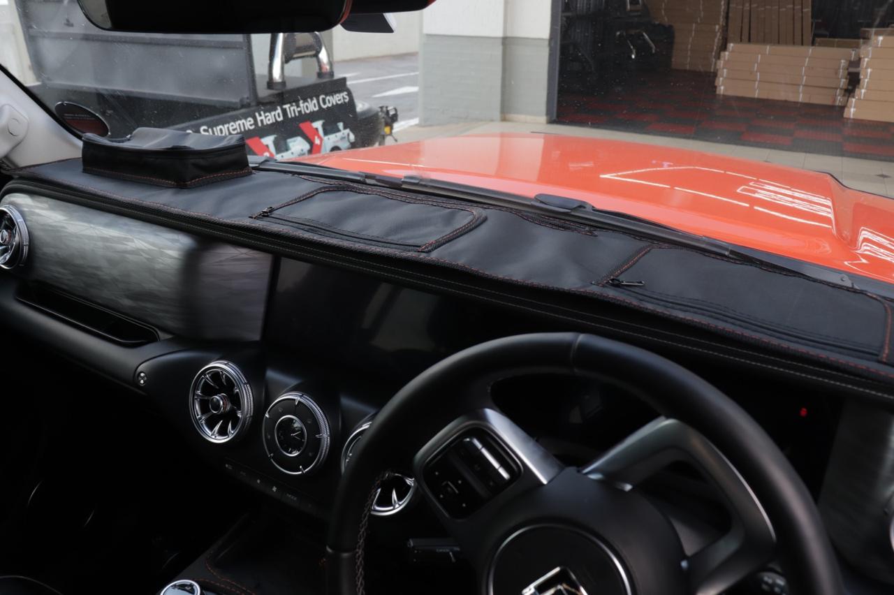 GWM Tank 300 Dash Cover Liner & Tank Console Cover - Black with Black Stitching - Image 4