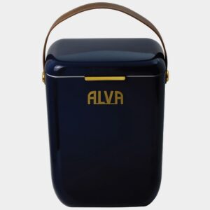 ALVA - 10L Cooler Box With Leather Strap - Midnight Blue