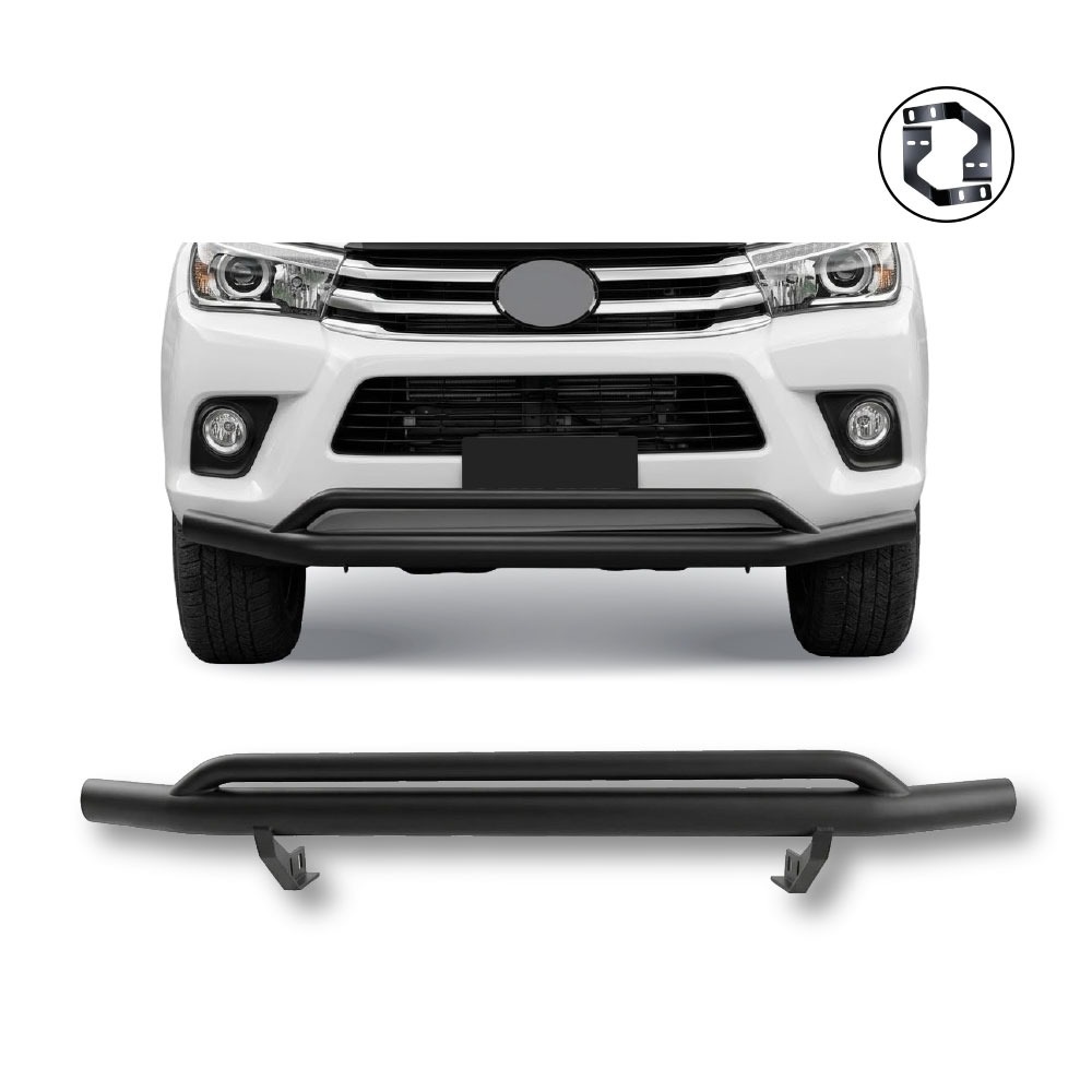 Styling Bar Toyota Hilux Revo (2016 Onwards) - Double Tube Black